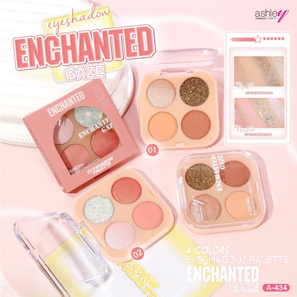 ASHLEY ENCHANTED GAZE EYESHADOW PALETTE 4 COLORS A-434 ผลิตภัณฑ์ตกแต่งรอบดวงตา รูปที่ 1
