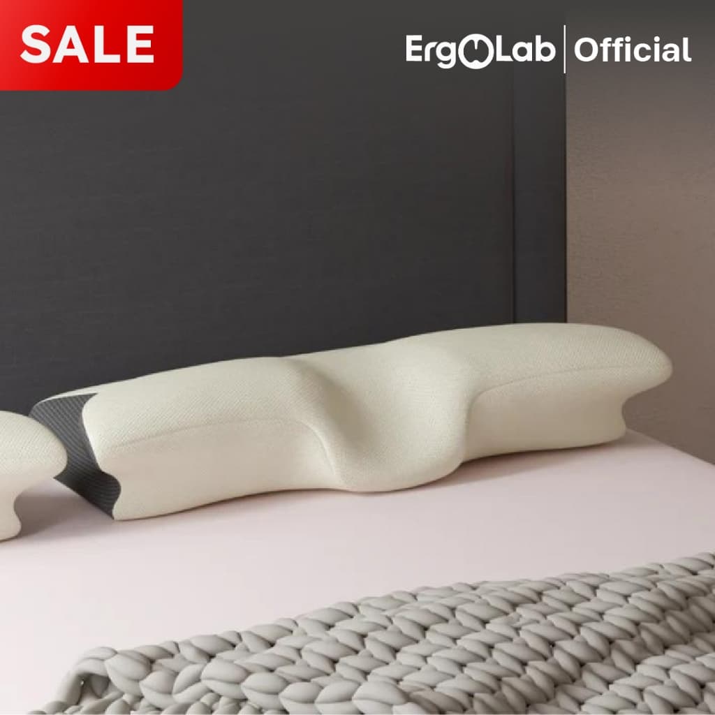 หมอน ErgoLab Deep Sleep หมดปัญหาปวดคอ ไม่ต้องกังวลเรื่องกรน หลับสบายต่อเนื่องตลอดคืน (คืนเงินใน 90 วัน +…