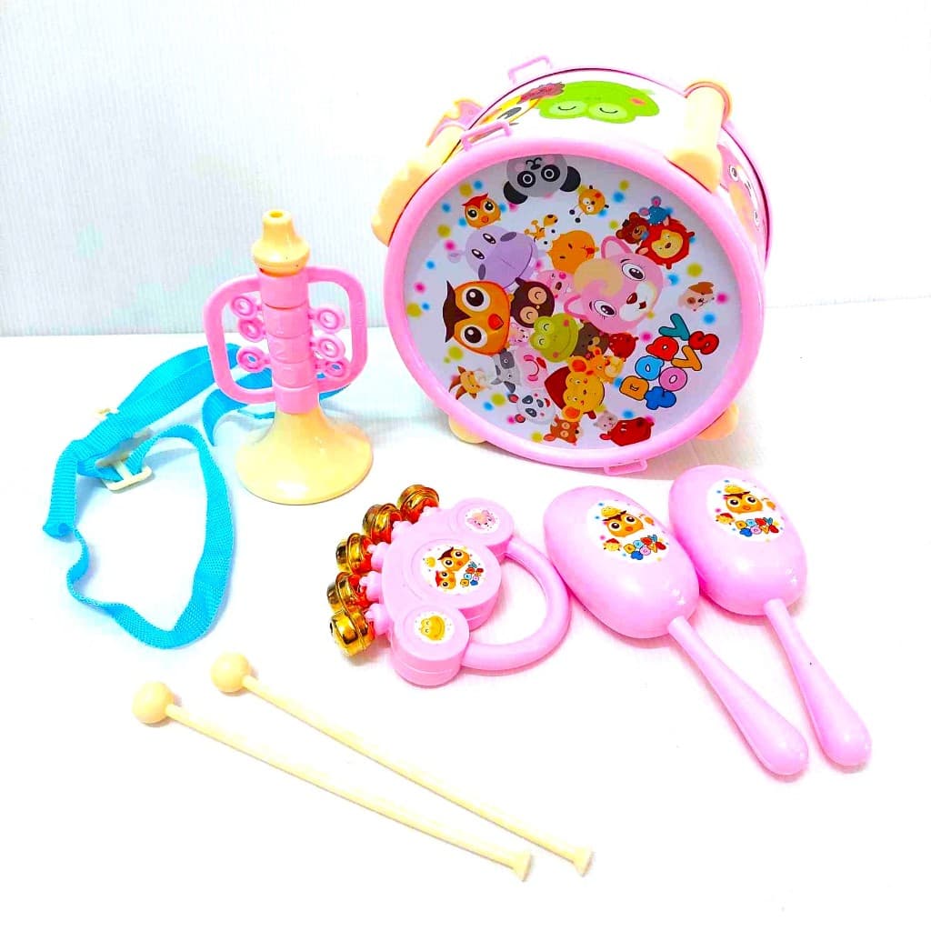 Drum Set ชุดกลอง ของเล่น กลอง ของเด็กเล่น ตรงปก พร้อมส่ง จากไทย จัดส่งเร็ว ของเด็กเล่น ราคาถูก