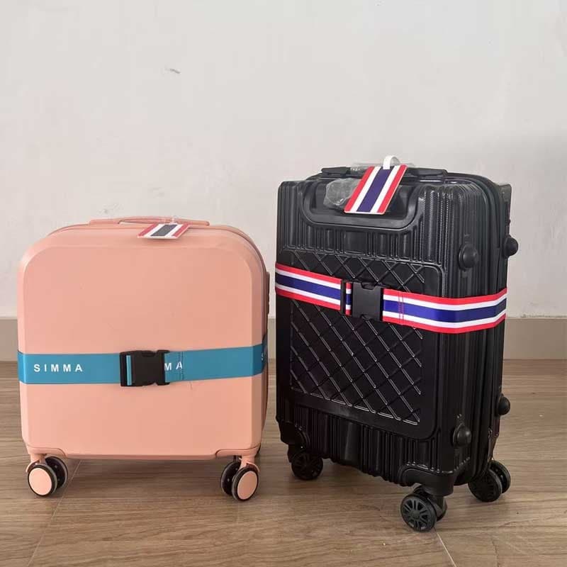 SIMMA ป้ายติดกระเป๋า + สายรัดกระเป๋า (1 ชุด) ช่วยให้กระเป๋าของคุณปลอดภัยยิ่งขึ้น รูปที่ 1