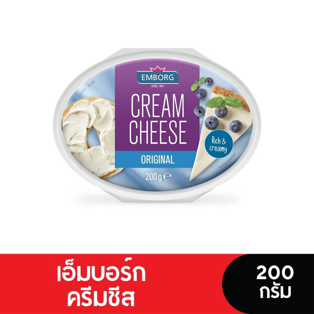 Emborg Cream Cheeseเอ็มบอร์กครีมชีส 200 กรัม รูปที่ 1