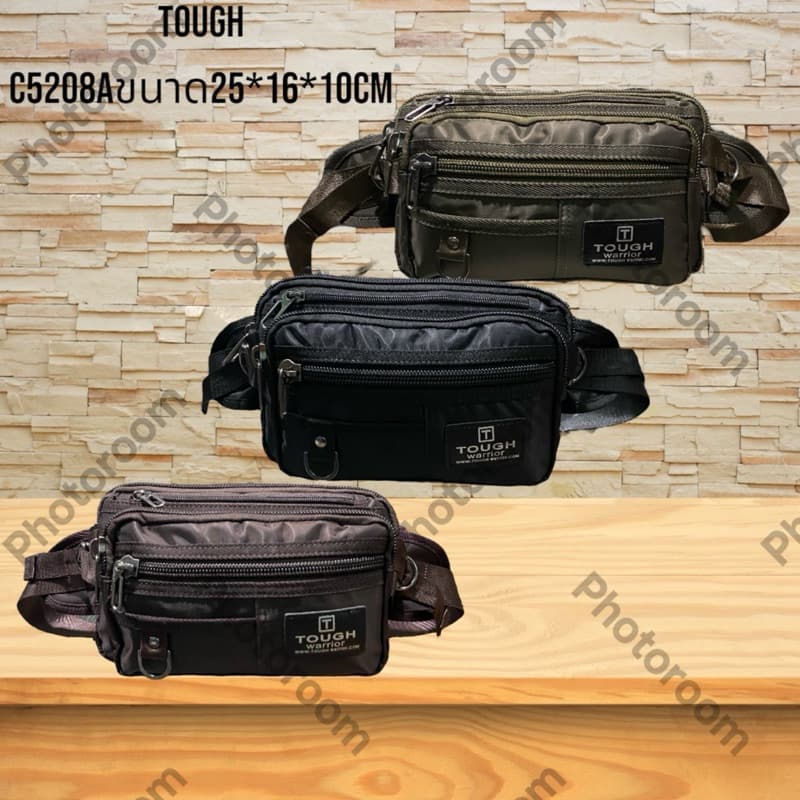 กระเป๋า รุ่น C5208Aกระเป๋าใบคาดเอว ใบใหญ่ ช่องเยอะ ใส่ได้หลายช่อง กระเป๋าแนวทหาร รูปที่ 1