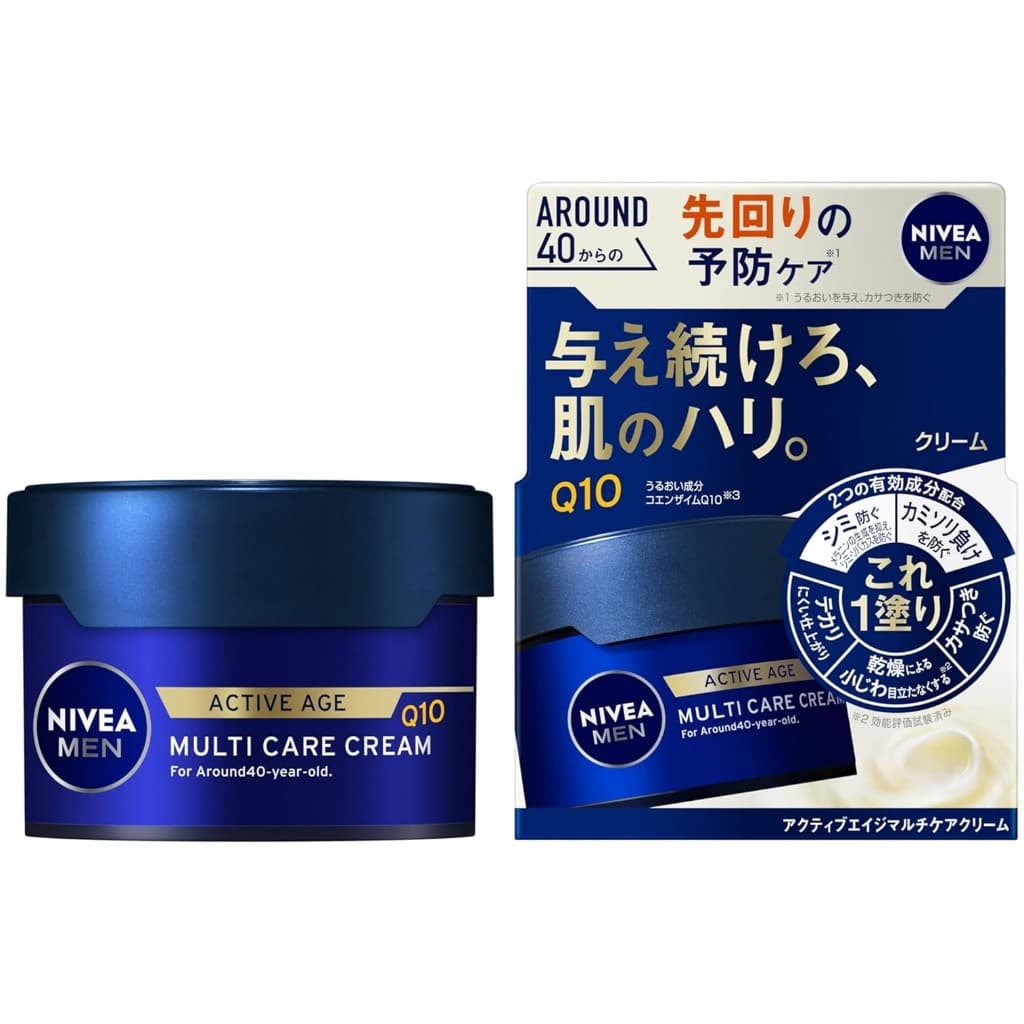 Nivea Men Active Age Multi Care Cream 85g ผลิตภัณฑ์ครีมบำรุงผิวหน้าผู้ชายสูตรพรีเมี่ยมแลดูอ่อนกว่าวัยจากญี่ปุ่… รูปที่ 1