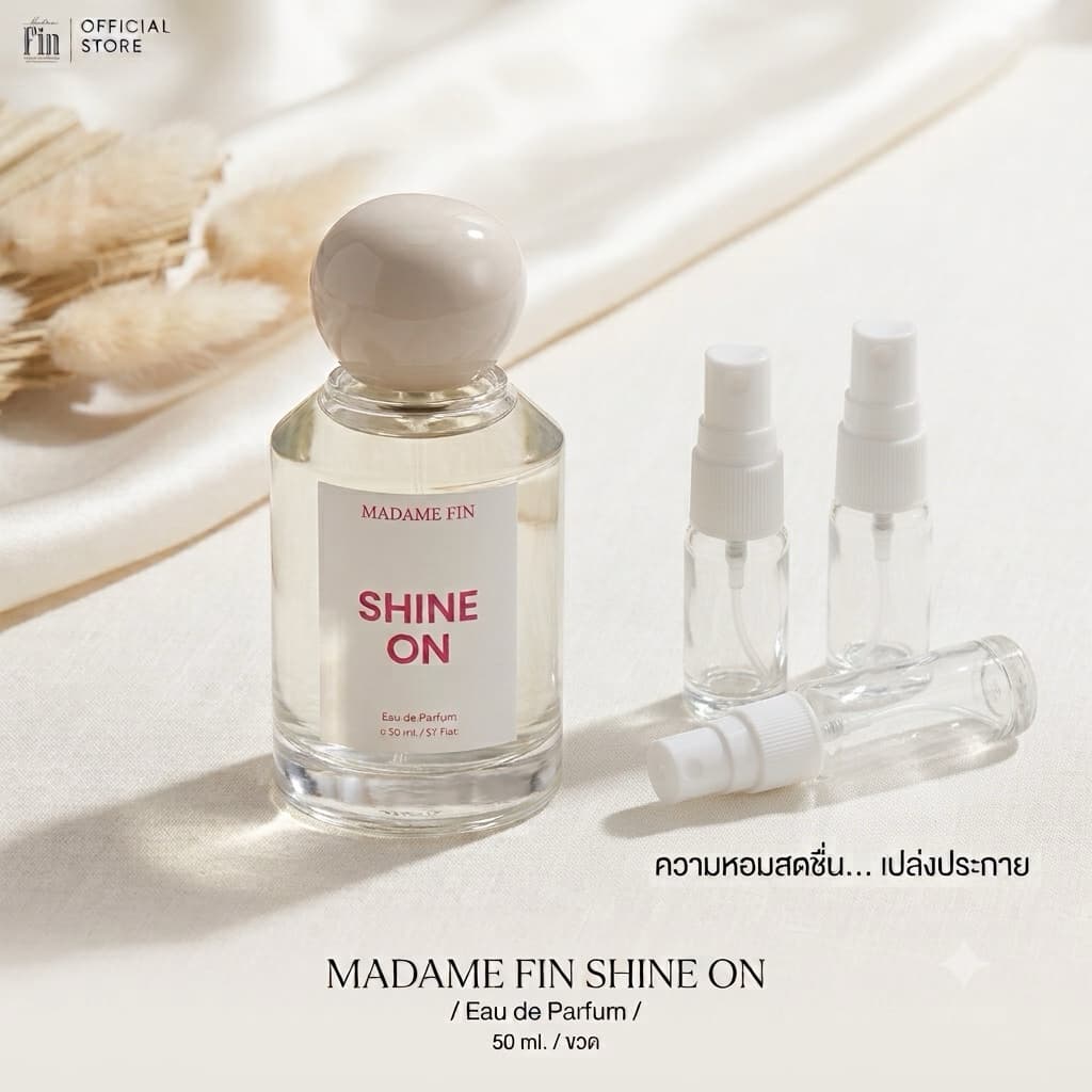 (แบ่งขาย) น้ำหอม Shine On Madame Fin น้ำหอม มาดามฟินของแท้ น้ำหอมกลิ่นน่ารัก สดใส น่ากอด ขนาดทดลอง รูปที่ 1