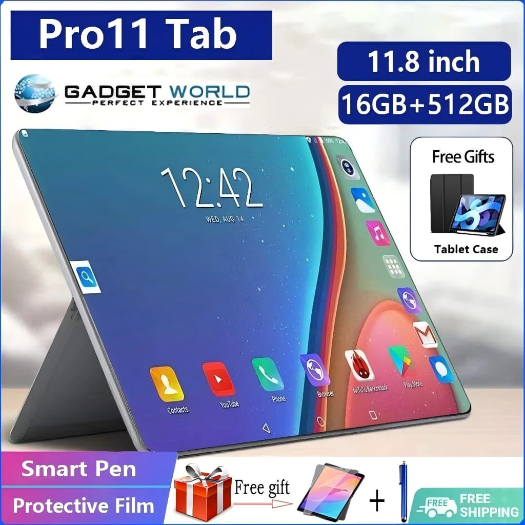 ซื้อ1แถม 6 แท็บเล็ตใหม่ ของขวัญ 11.8นิ้ว เอชดี แกะ16GB+512GBแท็บเล็ตราคาถูก รองรับ2ซิม 5G Tablet wifi… รูปที่ 1
