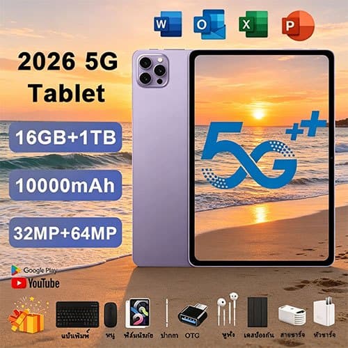 ใหม่ แท็บเล็ต 11.8นิ้ว Android14 [16GB RAM+1TB ROM] 12000mah DualSIM 5G LTE +WiFi 2.4/5G แท็บเล็ต… รูปที่ 1