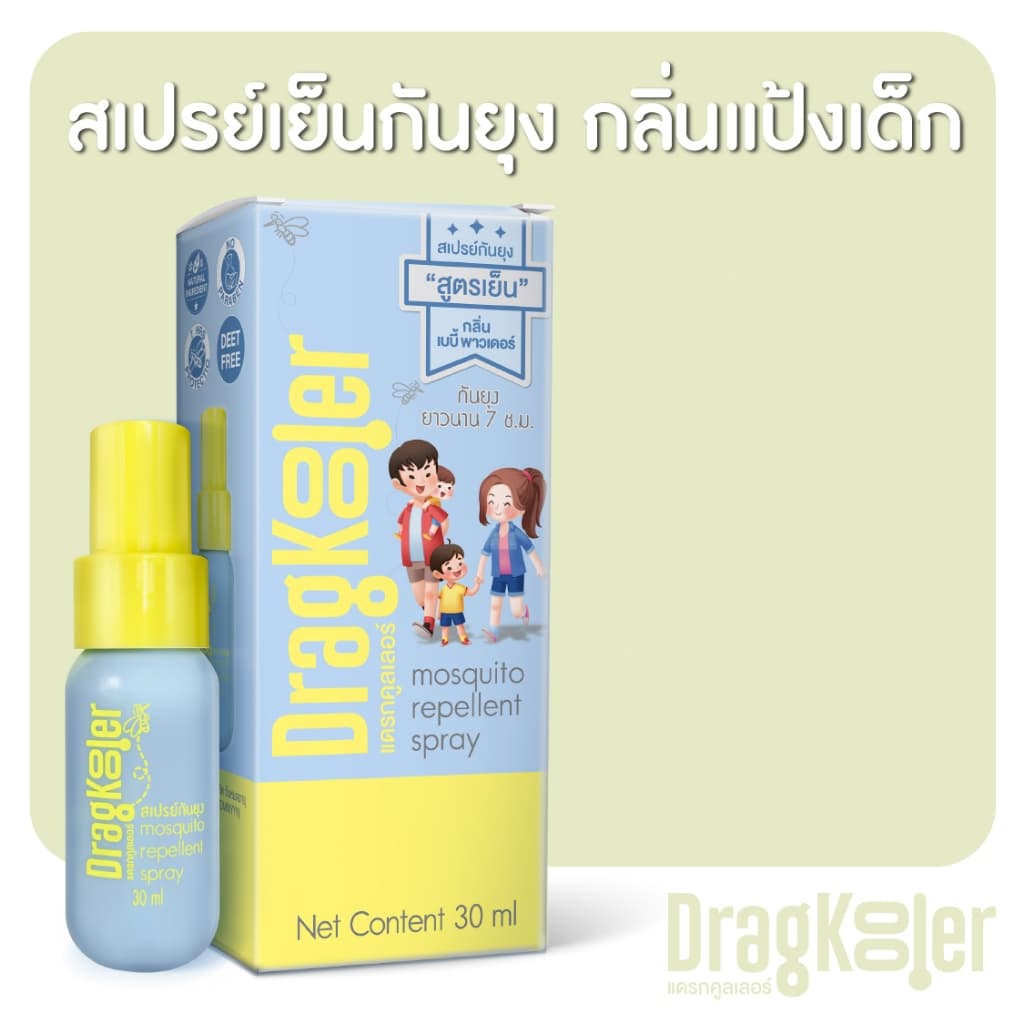 สเปรย์เย็น กันยุง แดรกคูลเลอร์ 1 กล่อง (DragKooler Mosquito Repellent Spray)