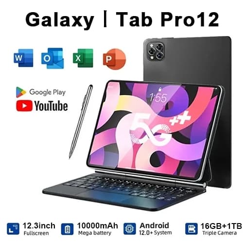 ใหม่ แท็บเล็ต 11.8นิ้ว Android14 [16GB RAM+1TB ROM] 12000mah DualSIM 5G LTE +WiFi 2.4/5G แท็บเล็ต… รูปที่ 1