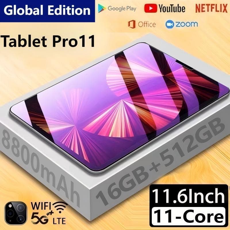 2026 New Tablet Pro11 11.6นิ้วRAM16G ROM512G Android12 5G 8800mAh แท็บเล็ตส่วนลดเดิมขายใหญ่ของแท้แท็บเล็ตราคาถ… รูปที่ 1