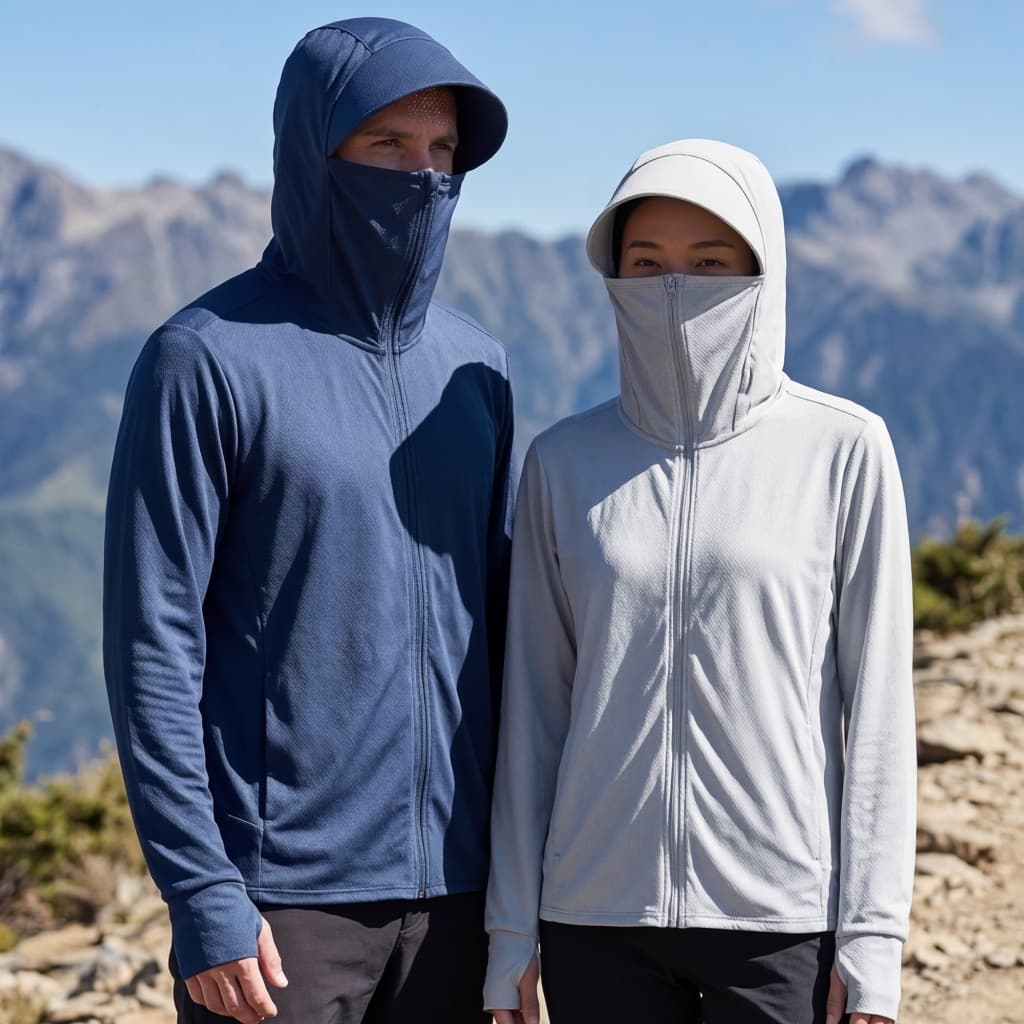 M-4XLเสื้อกัน เสื้อแขนยาวกันแดดกัน UV UPF50+เสื้อฮู้ดกันแดด Sport กลางแจ้ง Sport…