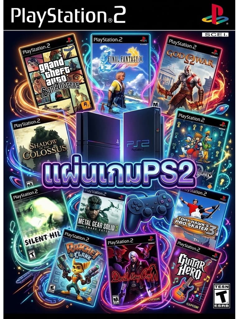 แผ่นเกม PS2 สนุกๆ รวมเกมฮิตเกมดังในตำนาน รูปที่ 1