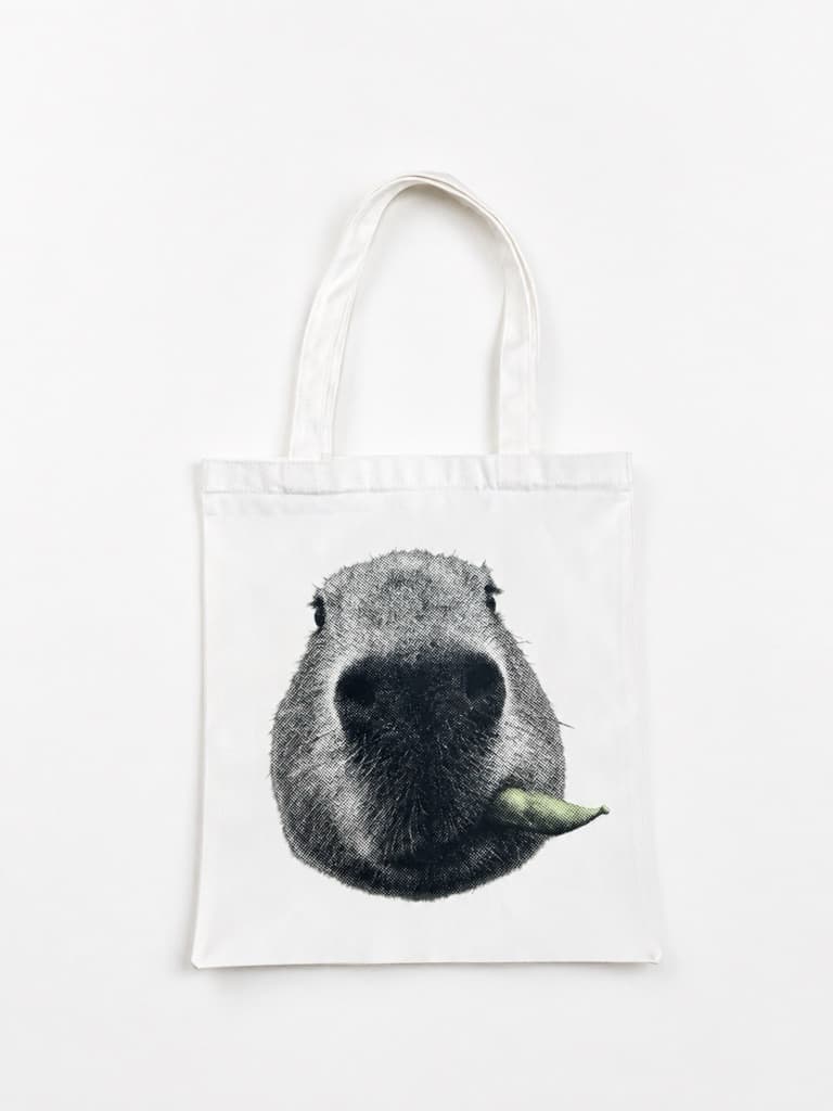 กระเป๋าผ้า Canvas Tote Bag (SIMBA STORY COLLECTION 10) กระเป๋าผ้า canvas premium ลายคาปิบาร่า… รูปที่ 1