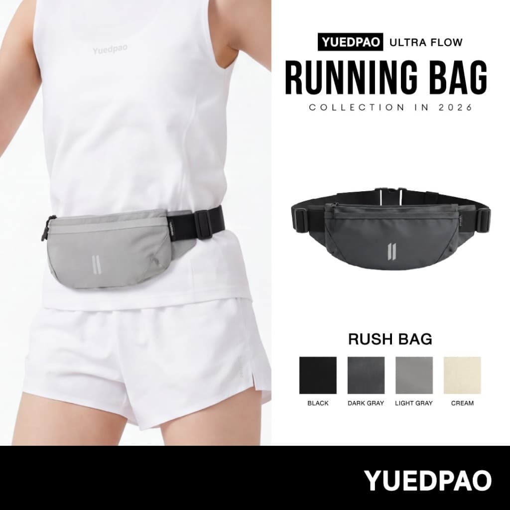 Yuedpao Ultra Flow Running Rush Bag กระเป๋าวิ่ง กระเป๋าคาดเอว น้ำหนักเบา ใส่มือถือได้ กระเป๋ายืดเปล่า