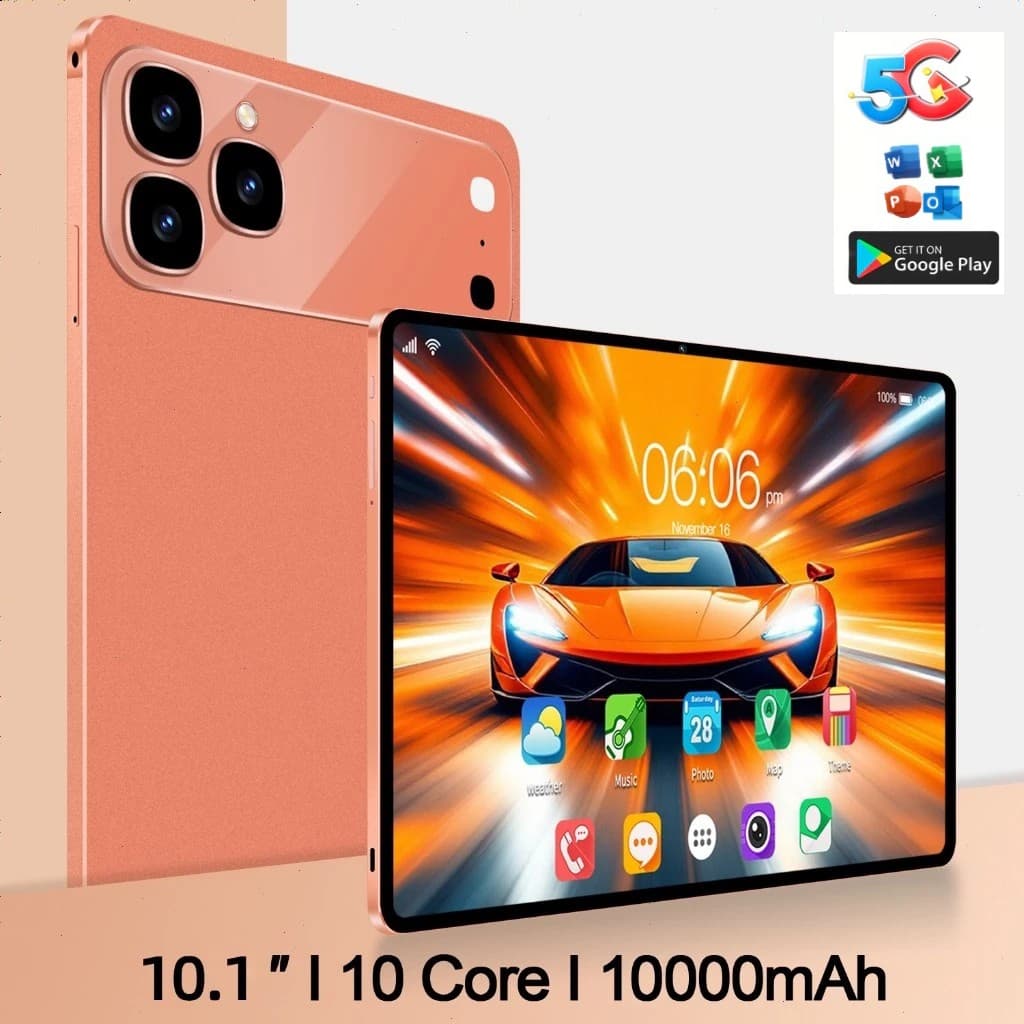สมาร์ทแท็บเล็ต รองรับซิม+wifi 5G แท็บเล็ต 10.2นิ้ว Android 16 24GB +1024GB DualSIM Tablet รูปที่ 1