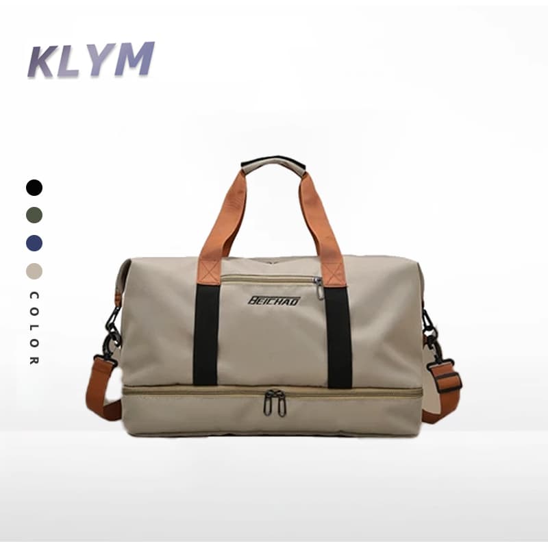 KLYM #W4600 แฟชั่นที่เรียบง่ายความจุขนาดใหญ่กระเป๋ากระเป๋ากระเป๋ากลางแจ้ง รูปที่ 1