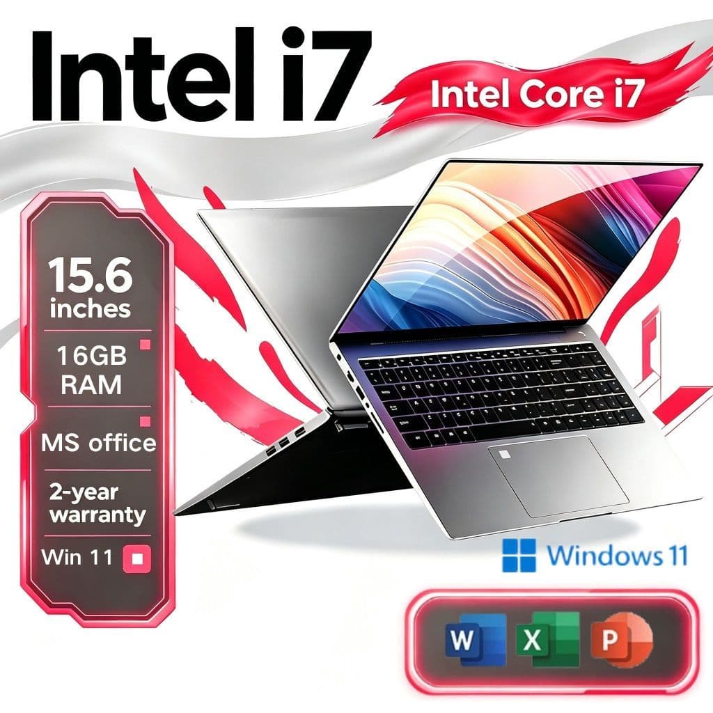 Intel Core i7 ， แล็ปท็อปการเล่นเกม, RAM 16GB +SSD 2TB， แป้นพิมพ์ตัวเลขขนาดเล็ก + แป้นพิมพ์แบ็คไลท์พร้อม… รูปที่ 1
