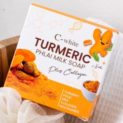 ซีไวท์ สบู่ผิวหน้าและผิวกาย ลดผดผื่น ลดสิว ผิวใส 150g. รูปที่ 1