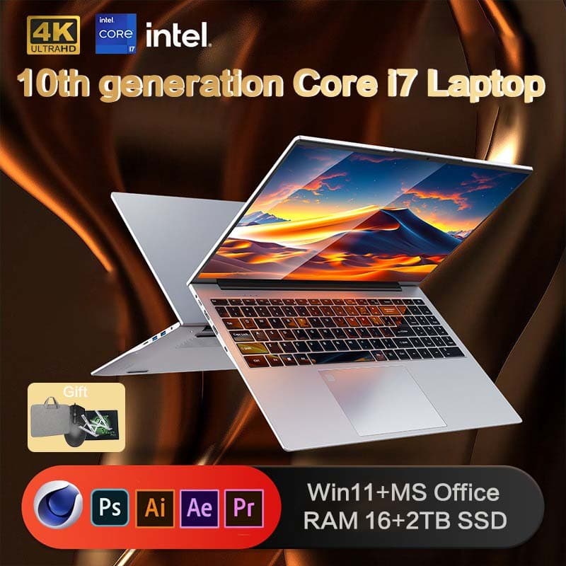2026 แล็ปท็อปใหม่ Intel Core i7 10510U 15.6 นิ้ว/16 GB RAM + 2TB/Windows 11/หน้าจอ Full… รูปที่ 1