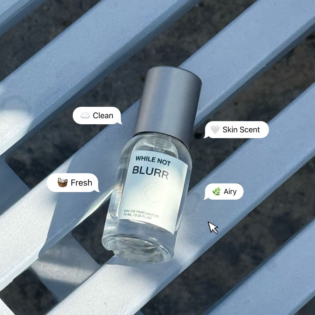 น้ำหอม WHILE NOT ☁️ BLURR ☁️ skin scent สะอาด ละมุน eau da parfum 10 ml (น้ำหอม WHILE NOT กลิ่น BLURR) รูปที่ 1
