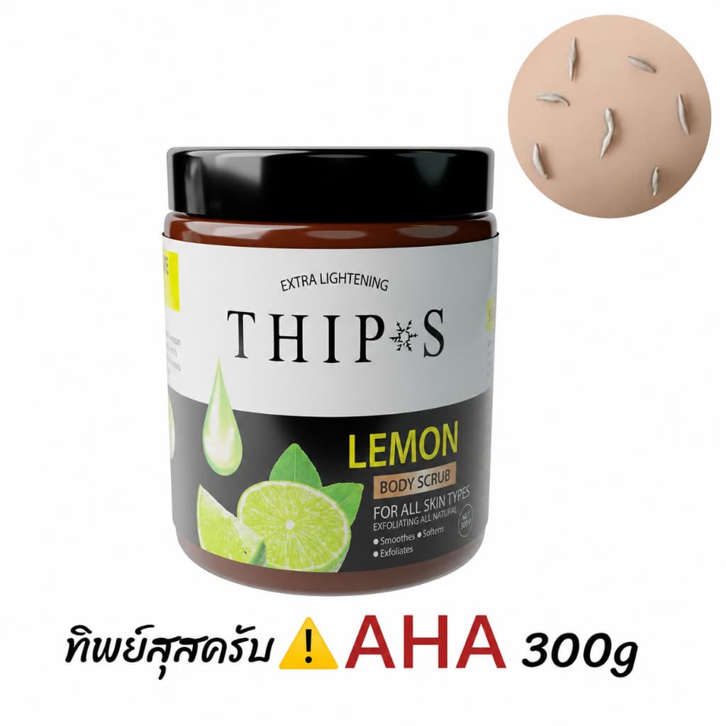 สครับผิวกายทิพย์สุ(ขัดผิวกายเท่านั้น)ใช้ขัดผิวกาย THIPS Scrub สครับตัวขัดผิวกาย ไวท์สครับ รูปที่ 1