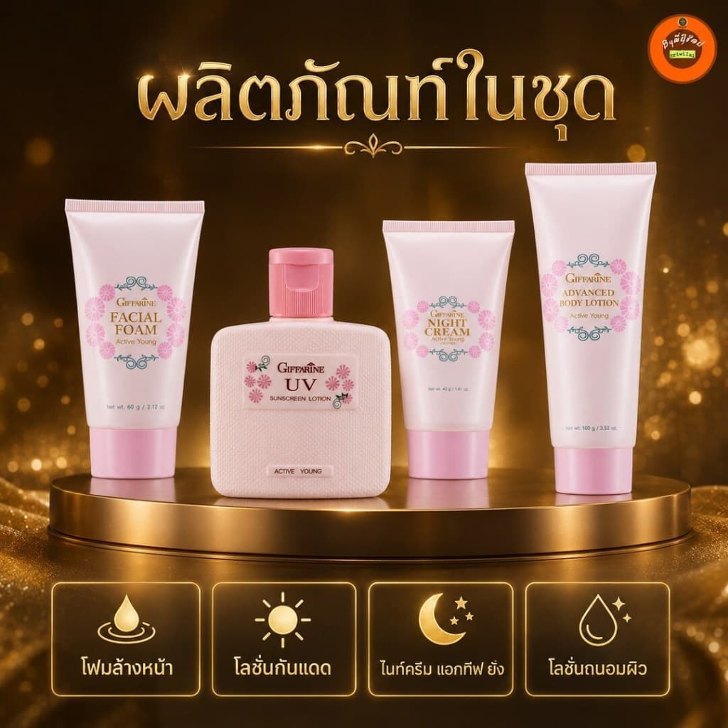 กิฟฟารีน เซตดูแลผิว บำรุงดูแลผิว วัยรุ่นกันแดด โลชันทาผิว รูปที่ 1
