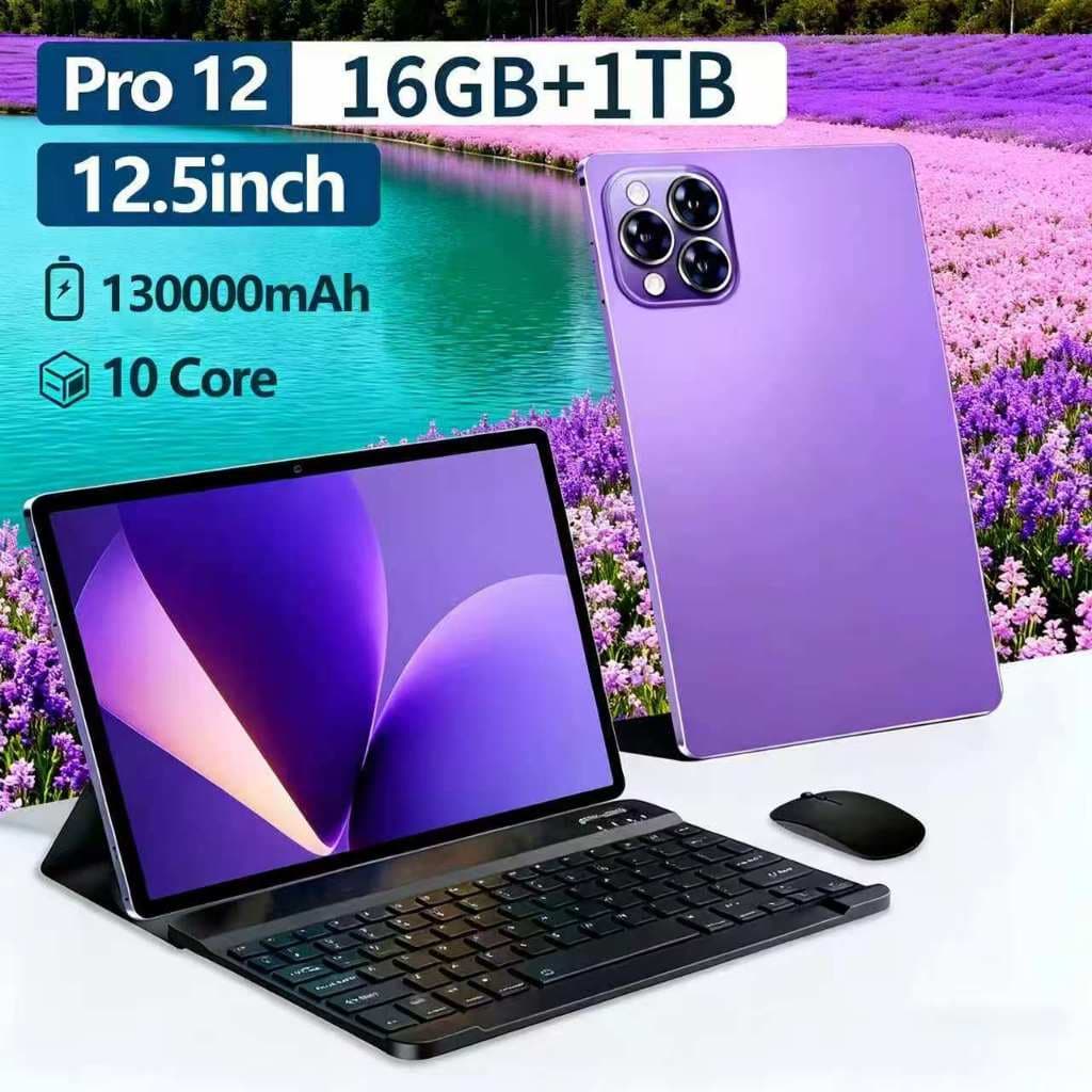 2026ใหม่ Tab Pro 12 LTE 12.5นิ้ว แท็บเล็ต ของแท้ 4g/5G แท็บเล็ต RAM16GB ROM1TB Tabletแท็บเล็ตของแท้ รูปที่ 1