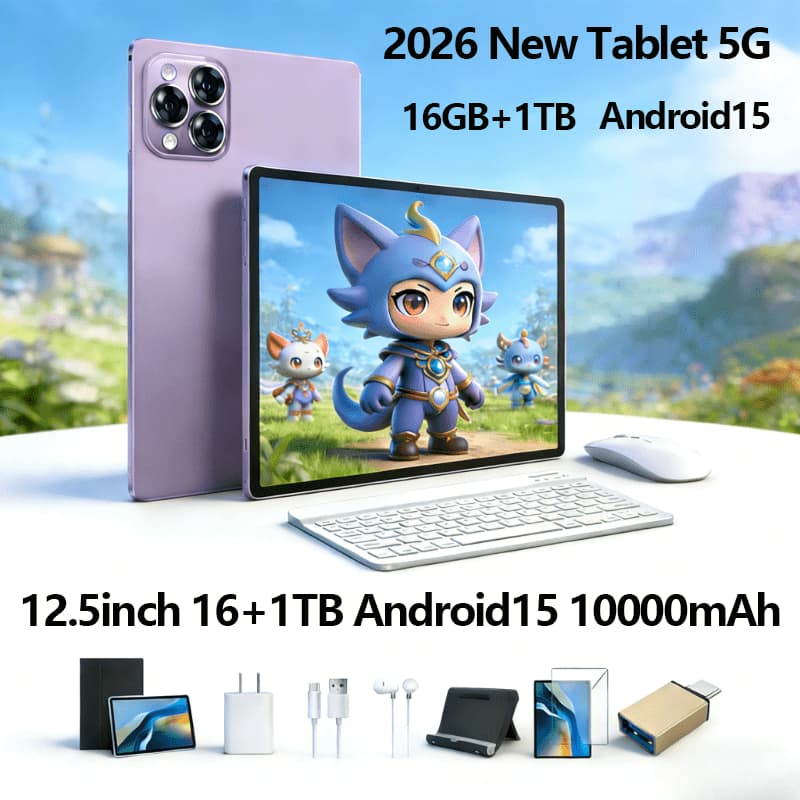 ใหม่ Galaxy Tab Pro 16GB RAM+1024GB ROM, แท็บเล็ต Android, ระบบ Android15 แบตเตอรี่ยาวนาน 13000mAh,แท็บเล็ต รูปที่ 1