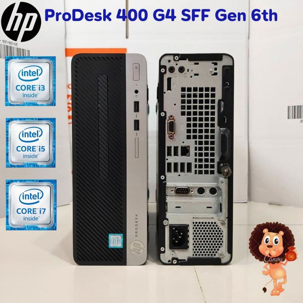 HP ProDesk 400 G4 Sff Business PC Intel Core i7 i5 i3 Gen 6th 7th เครื่องคอมพิวเตอร์พร้อมใช้ รูปที่ 1