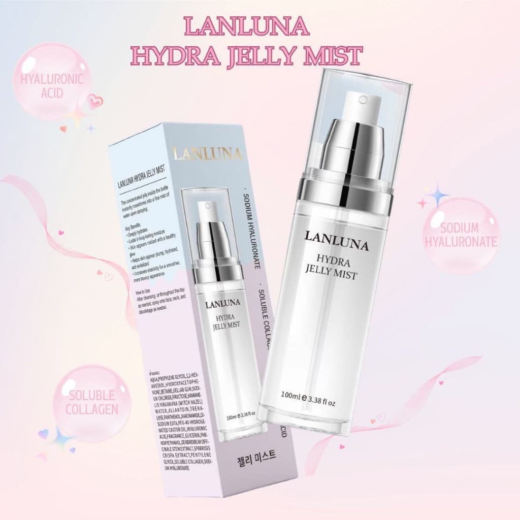 LANLUNA HYDRA JELLY MIST 100ml.🔦สเปรย์เนื้อเจลลี่ ช่วยฟื้นบำรุงผิว สเปรย์เตรียมผิว ก่อนลงเมคอัพ มีคอลลาเจน… รูปที่ 1