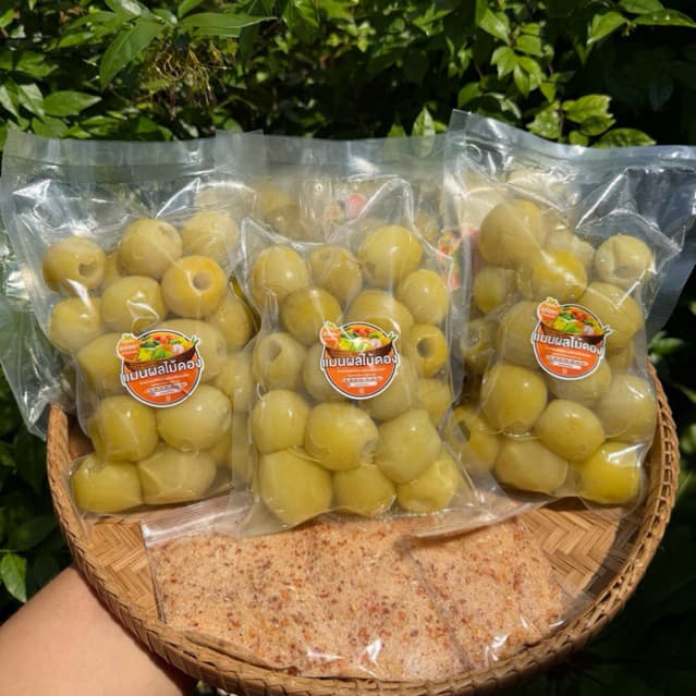 พุทราคว้านเม็ดดองเกลือ กรอบ อร่อย ไม่มีเม็ด แถมฟรีพริกเกลือรสเด็ด