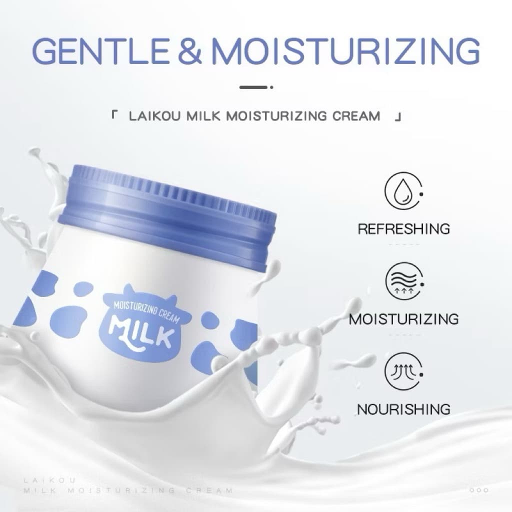 Moisturizer Cream MILKครีมบำรุงผิวหน้านมสดชื่นให้ความชุ่มชื้นแก่ผิวขาวทั้งวัน และกลางคืนครีมบำรุงผิวดูแลผิว… รูปที่ 1