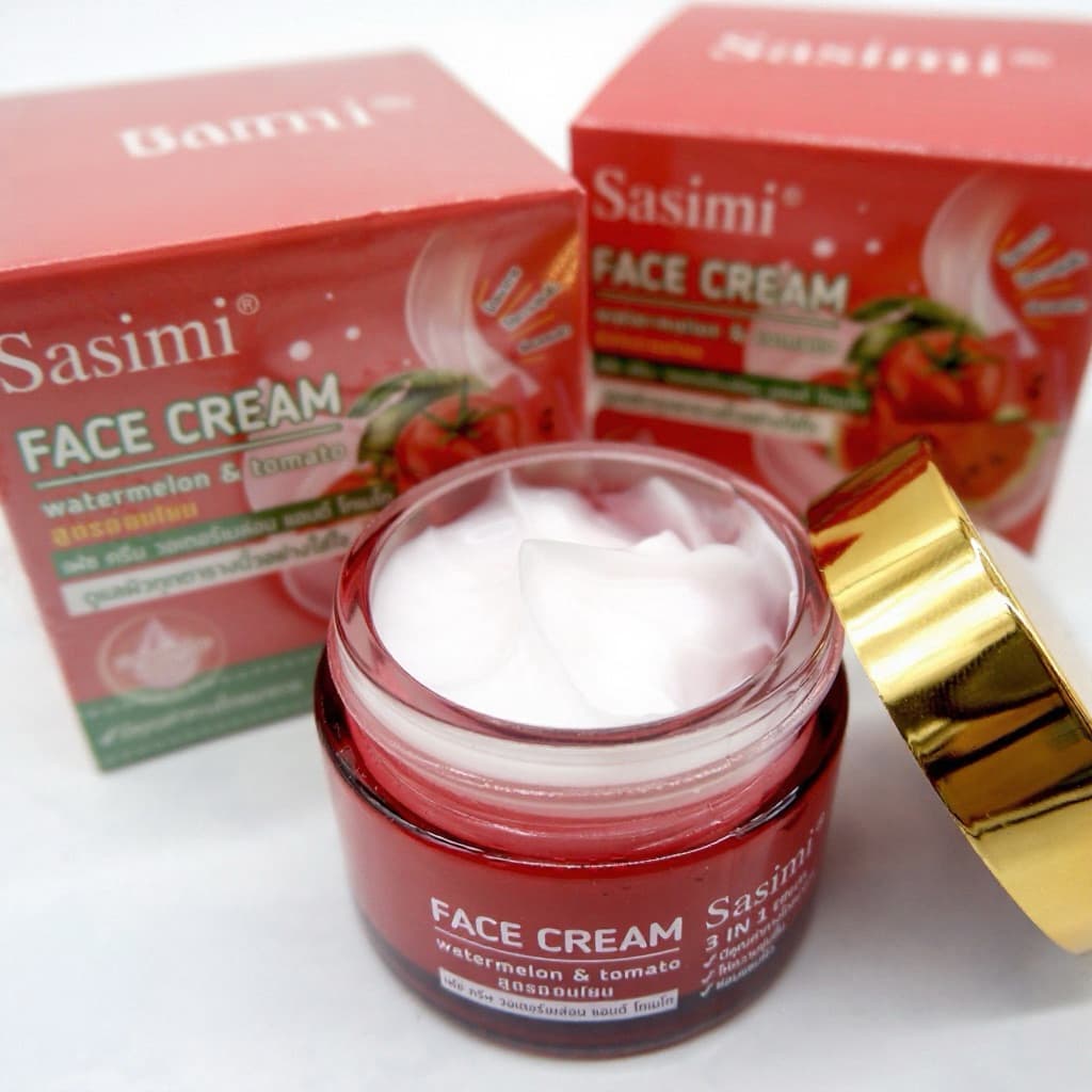 🌸 Sasimi Face Cream & Serum Set 🌸ดูแลผิวครบสูตรด้วยครีมและเซรั่มจากธรรมชาติ เพื่อผิวหน้าเนียนใส ชุ่มชื้น… รูปที่ 1