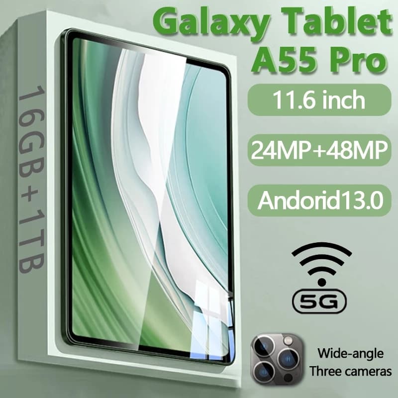 2026 GALXXY TAB แท็บเล็ตหน้าจอใหญ่ 11.8" FHD+ 120Hz แบบถนอมสายตา ชิปเซ็ต andrord14 เชื่อมต่อ 4G/WiFi แบตเตอรี่ รูปที่ 1