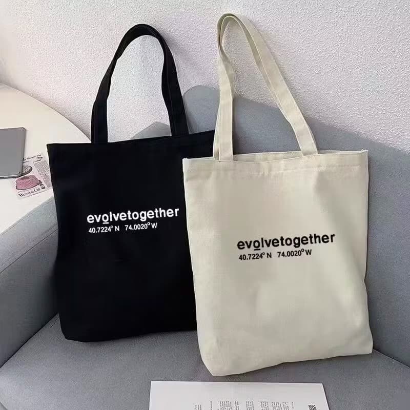 กระเป๋าผ้า evolvetogether ขนาด 34x38 ซม. ทนทาน ใช้งานได้หลากหลาย รูปที่ 1