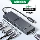 Ugreen 4K@60hz 6-IN-1USB-C Multi-function Docking Station USB3.2 Gen2 10Gbps สําหรับ iPad Air M2 11 "13 2024…