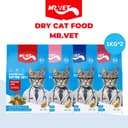MR.VET อาหารแมว T1, T2, T3, T4 Combo 2 แพ็ค 1KG Holistic Functional Nutrition