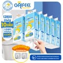 GAIFEEL กระดาษชําระแบบแขวน ดีไซน์ 4 ชั้น 10 แพ็ค 12800 แผ่น