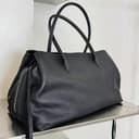 Lune Sac กระเป๋าหนังแท้หนังฟูช่องหลายชั้น กระเป๋าโททขนาดใหญ่สไตล์เรโทร สําหรับทํางานสะพายข้างได้