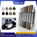 Stedi Water-Based Metallic Marker Dual Hard Tip ปากกา Gundam Gunpla ชุดจิตรกรรมเครื่องมือ DIY Hobby