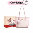 กระเป๋าโทท Cow&Kitty Multifunctional Pink Tote Bag กระเป๋าสะพายสุภาพสตรีความจุขนาดใหญ่ Cute Style Pink…
