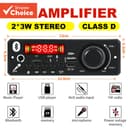 ไร้สายบลูทูธ 5.0 MP3 เครื่องเล่นรถ 2*3W 6W Deco-der Board พร้อมเครื่องขยายเสียง DC 5V วิทยุ TF