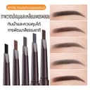 ดินสอเขียนคิ้ว กันน้ํา ดินสอเขียนคิ้วแบบหมุน 2 in 1 มีแปรงปัดคิ้วในตัว มี 5 สีให้เลือก