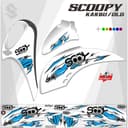SCOOPY VARIATIONS / SCOOPY OLD STRIPING SCOOPY สติ๊กเกอร์คาร์บอน