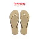 HAVAIANAS รองเท้าแตะ Slim Glitter II Flip Flops SAND GREY 414697501549F_C5CMXX