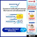 SENSODYNE TOOTHPASTE R&P WHITENING 100Gx2 เซ็นโซดายน์ ยาสีฟัน ฟื้นฟูและปกป้องอาการเสียวฟัน 100 กรัม แพ็ค 2