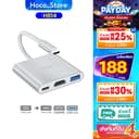 HOCO HB14 แท้100% Type-C to USB3.0+HDTV+PD วัสดุ ABS Type-C adapter Hoco_Store.