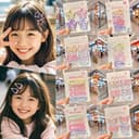 กิ๊บติดผม 4 ชิ้น กิ๊บหนีบผม สไตล์เกาหลี เซ็ตสีชมพู ดีไซน์นักเรียนหญิง กิ๊บ【Ready-COD】กิ๊ฟติดผม