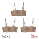 B'me Be Baddie บรามีโครง เกาะอก ถอดสายได้ ใส่สบาย level1 ME1A91 แพ็ก 3 สีดํา นู้ด โอวัลติน