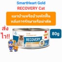 SmartHeart Gold RECOVERY 80g Cat สมาร์ทฮาร์ท โกลด์ อาหารเปียก แมวป่วยหรือป่วยพักฟื้น หลังการรักษาหรือผ่าตัด…