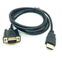 สายแปลง อะแดปเตอร์ HDMI เป็น VGA ตัวแปลงสายเคเบิลอะแดปเตอร์ hdmi HD 1080p โน้ตบุ๊กเป็นจอภาพ ยาว1.8เมตร